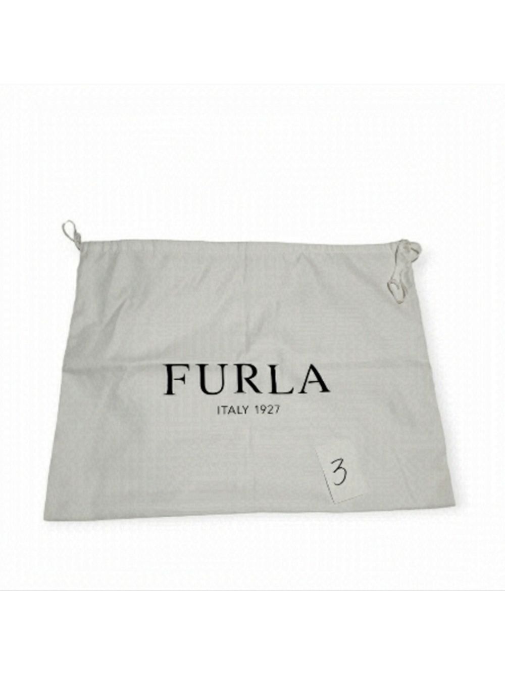 Furla White Satin Drawstring Dust Bag